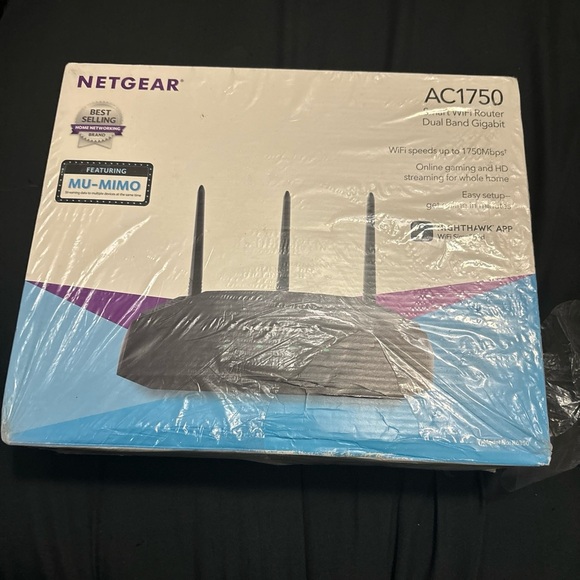 Netgear AC1750 Smart WiFi Router - 802.11 AC Dual Band Gigabit - Black... - Picture 1 of 10